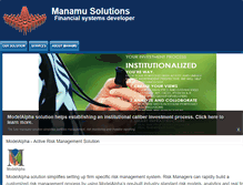 Tablet Screenshot of manamusolutions.com